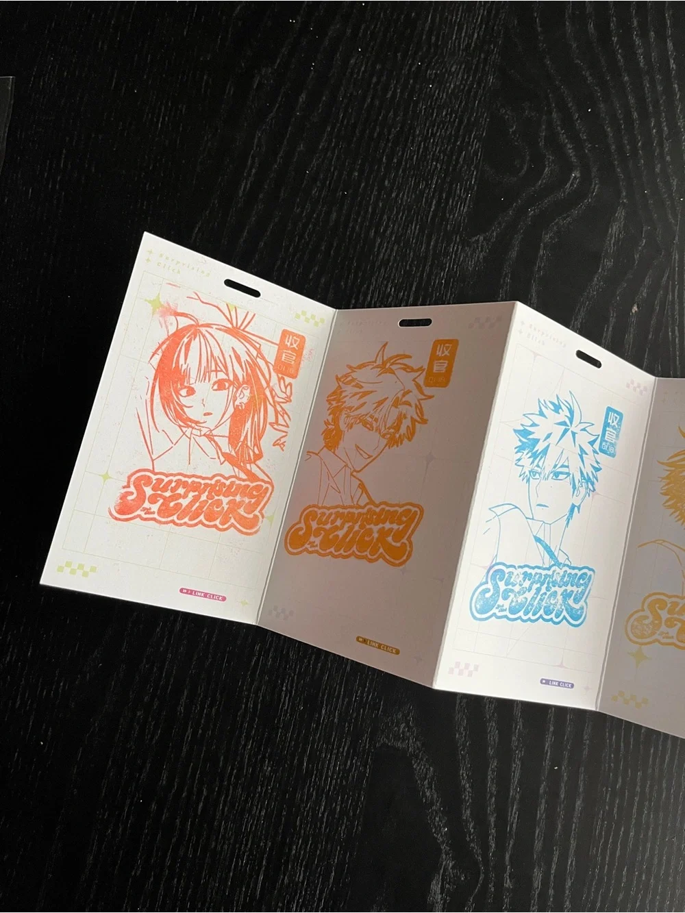 Bilibili LINK CLICK Surprising Click Accordion Fold Art Card Set